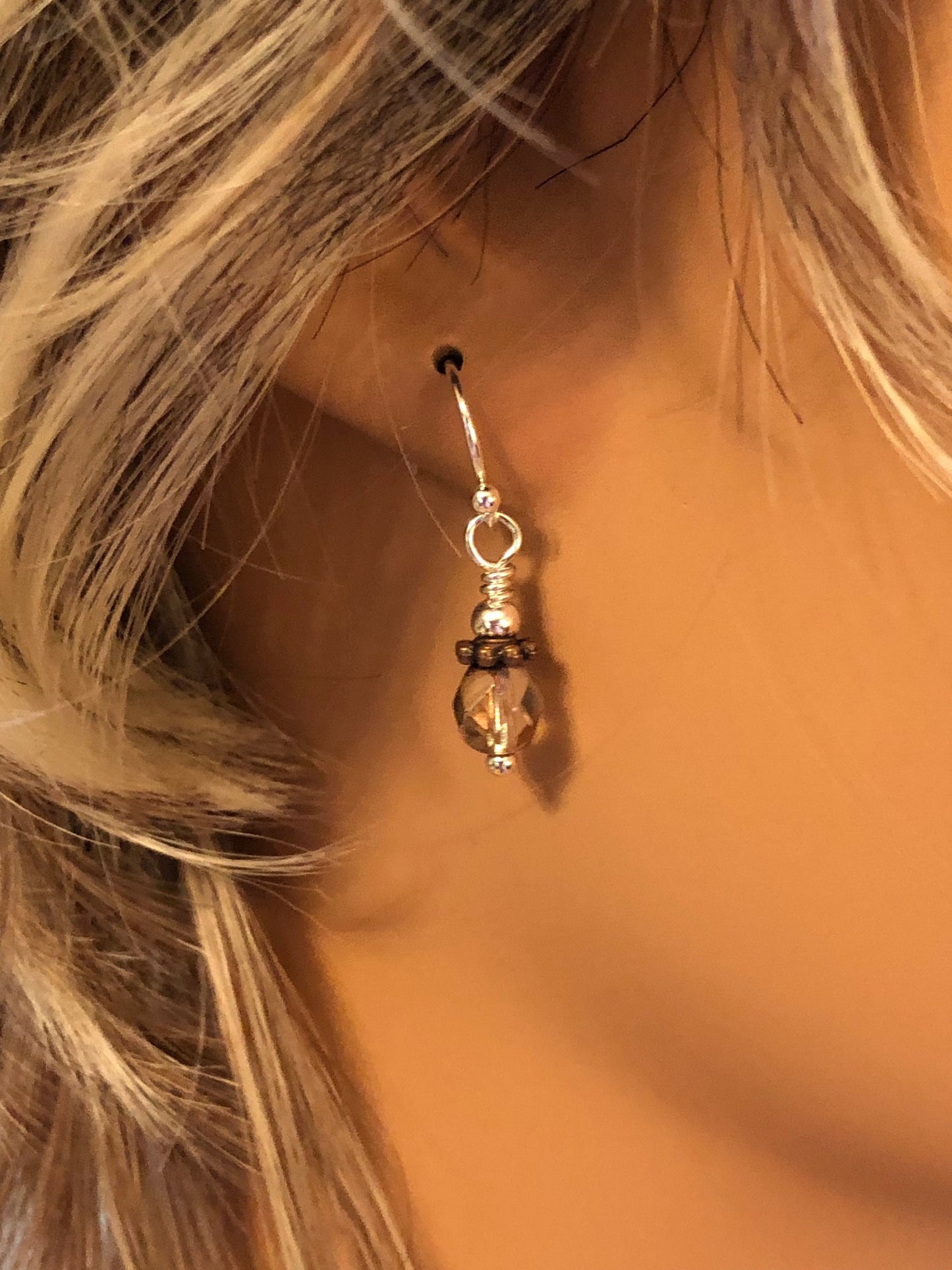 A Hint Of Autumn Earrings. Approx. 1" In Length