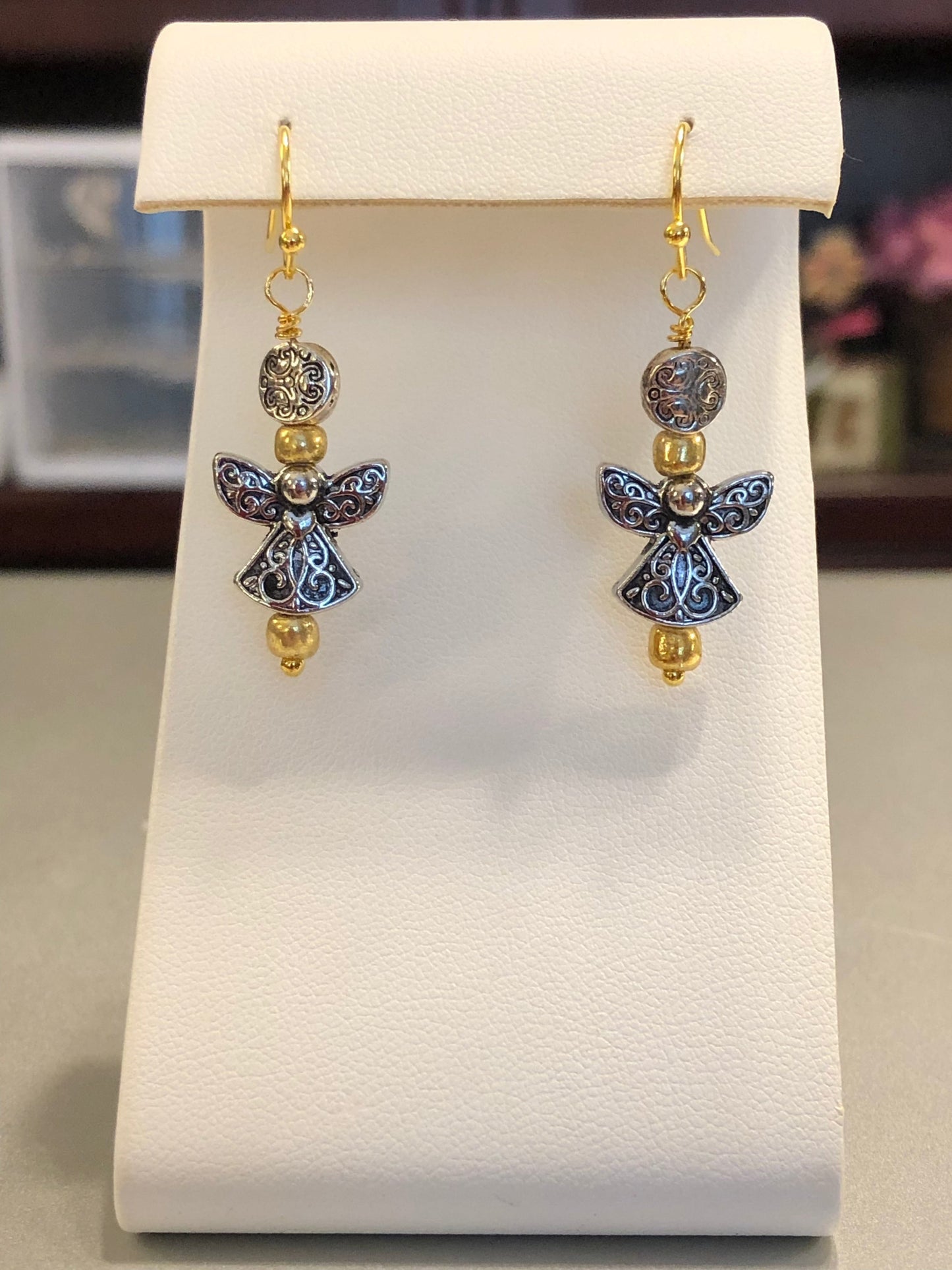 All I Wish For Is “Silver & Gold” Earrings. Approx. 1 5/8" In Length