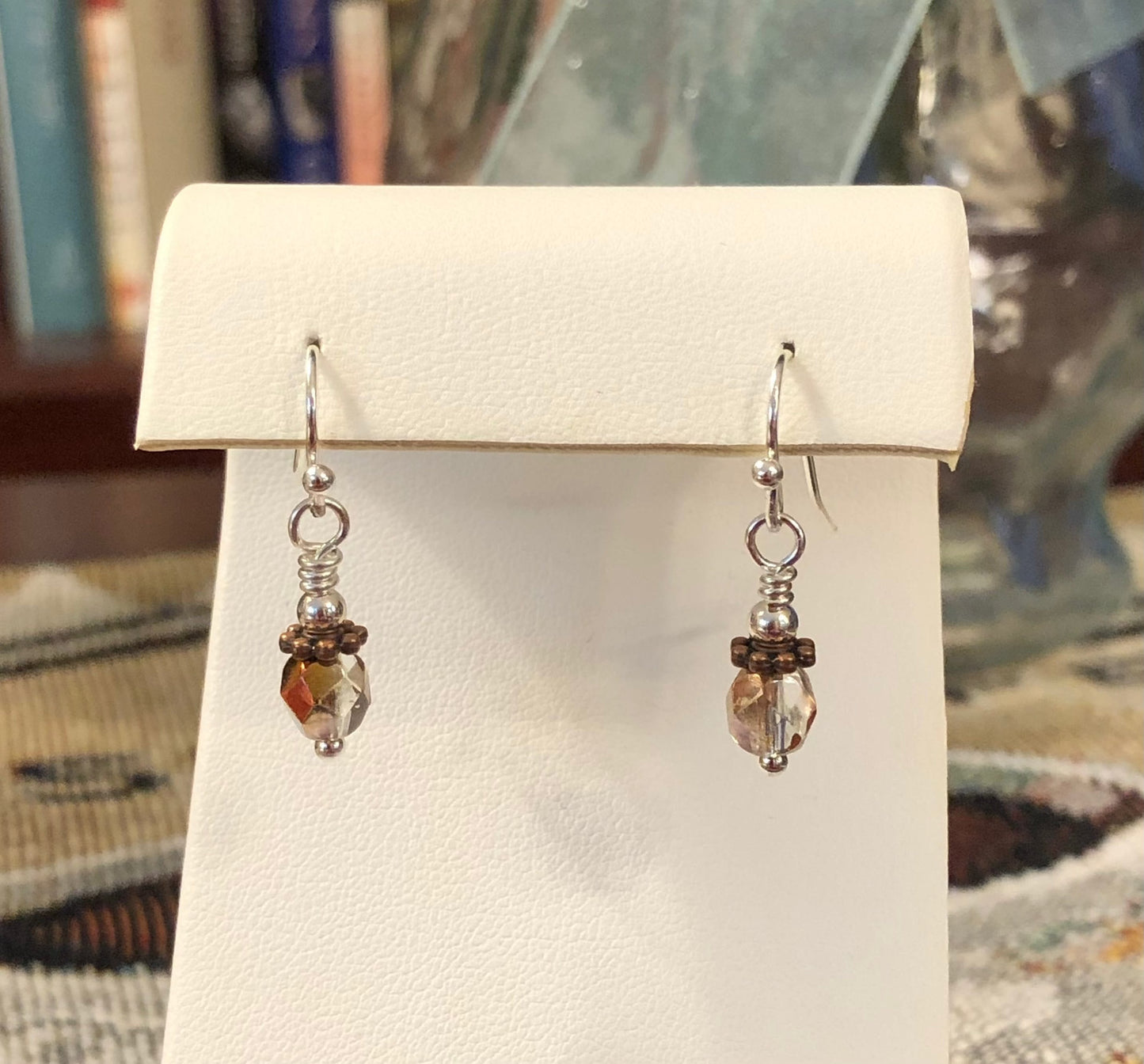 A Hint Of Autumn Earrings. Approx. 1" In Length