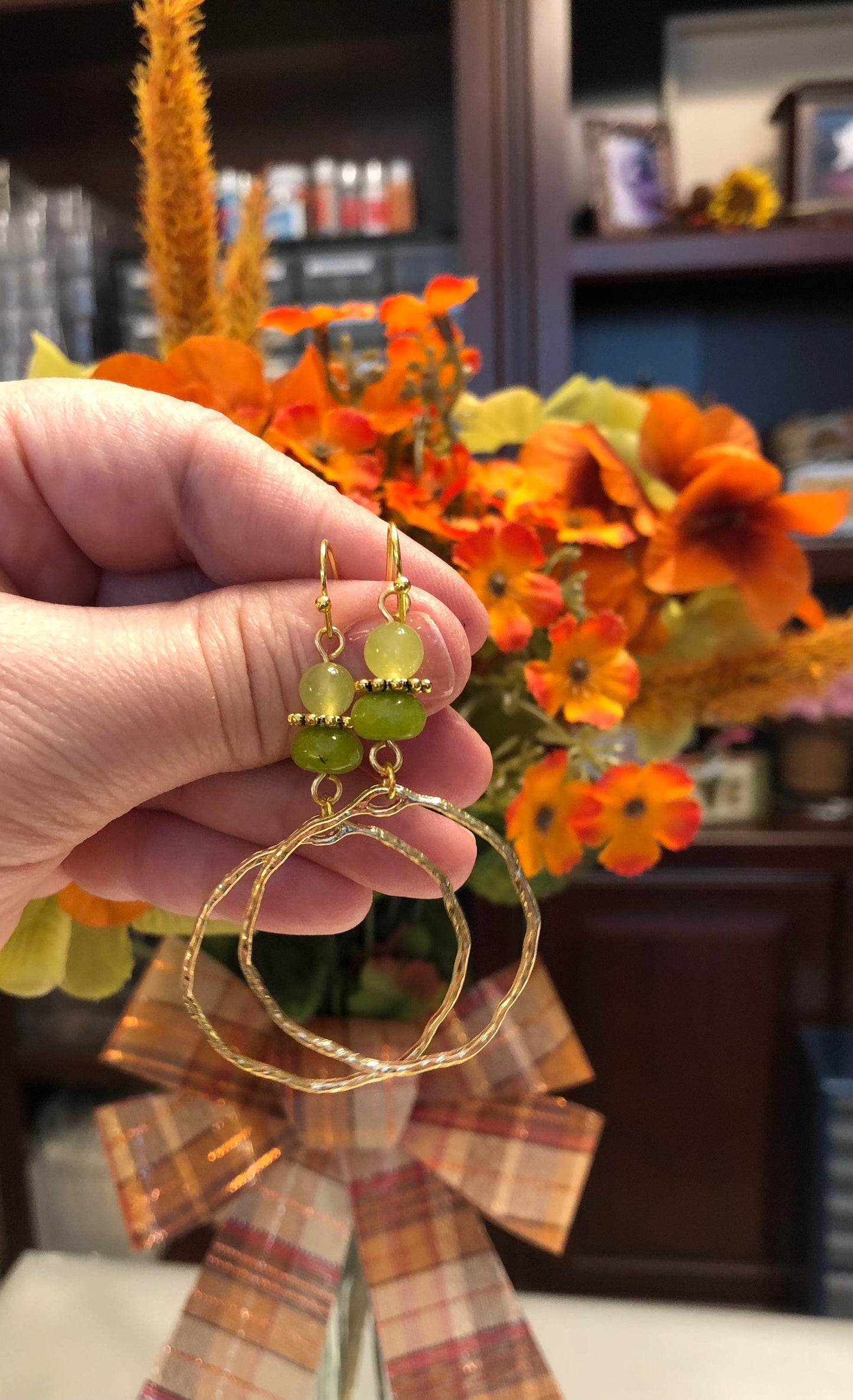 A Style Of My Own Gold Earrings. Approx. 2 1/2" In Length