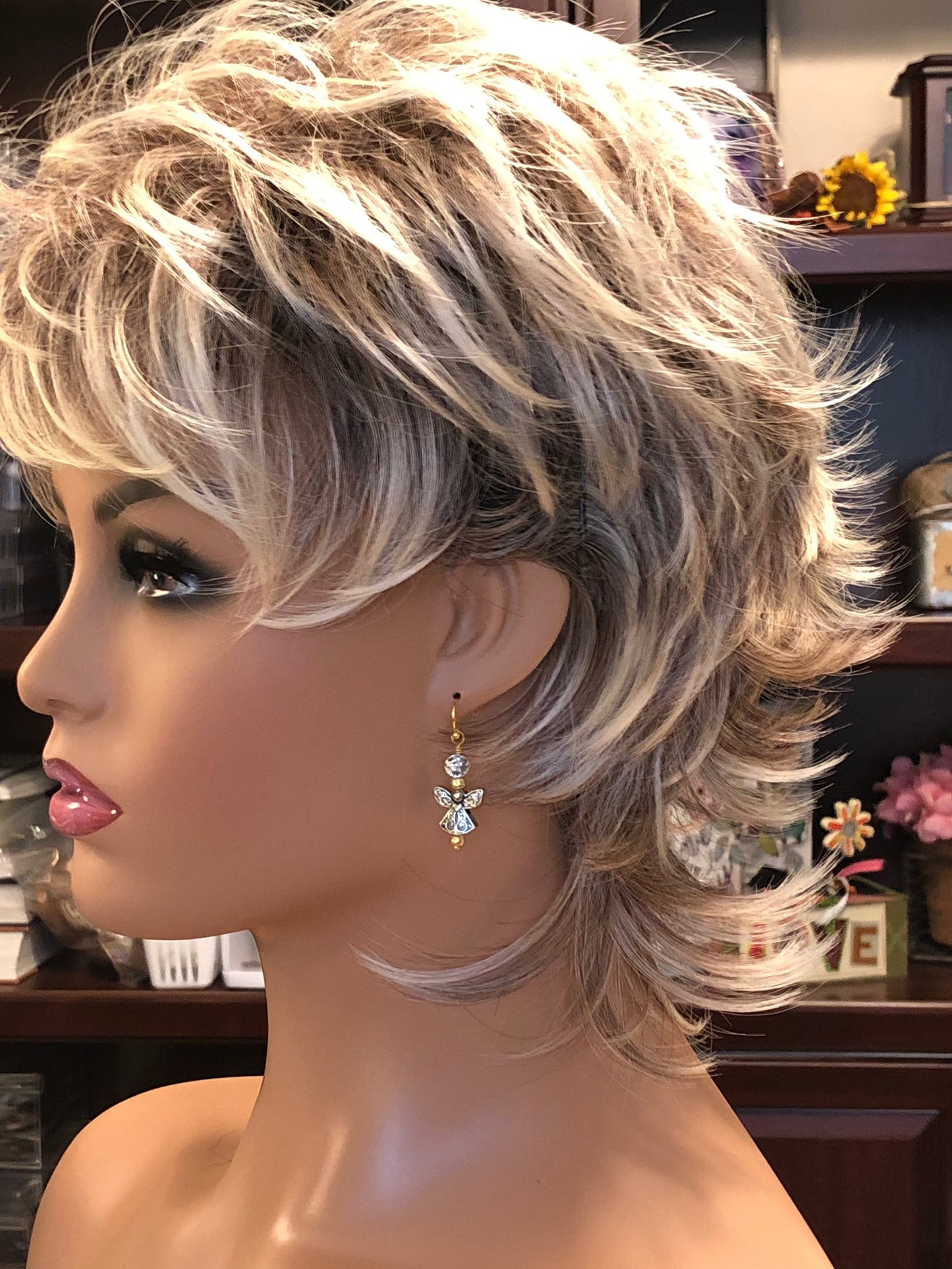 All I Wish For Is “Silver & Gold” Earrings. Approx. 1 5/8" In Length