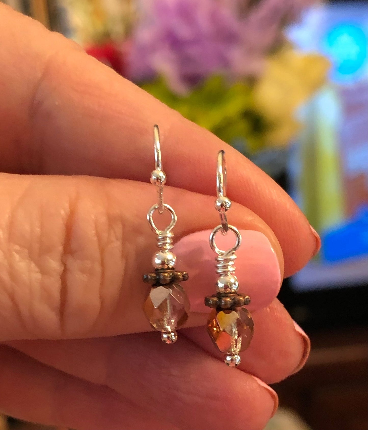 A Hint Of Autumn Earrings. Approx. 1" In Length