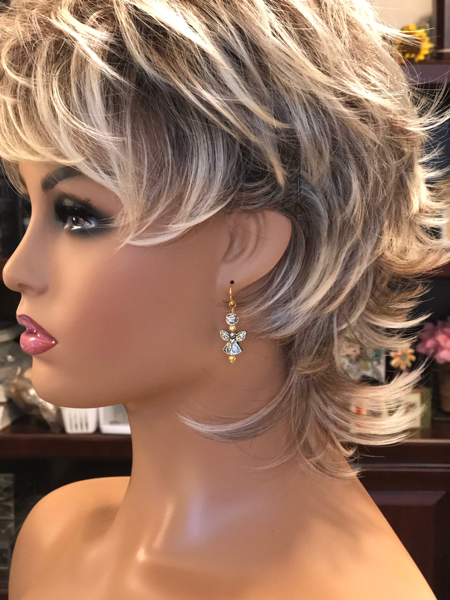 All I Wish For Is “Silver & Gold” Earrings. Approx. 1 5/8" In Length