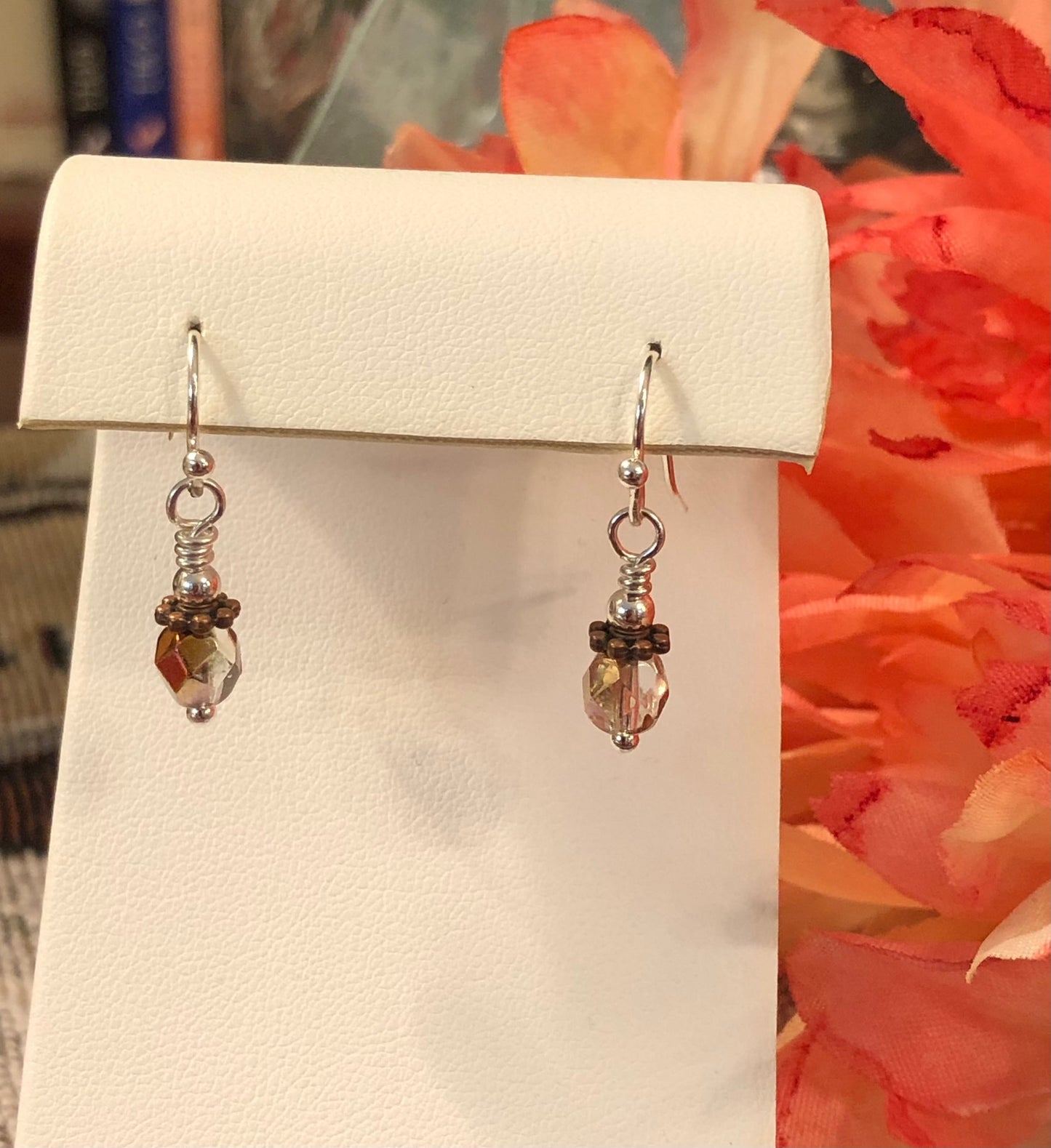 A Hint Of Autumn Earrings. Approx. 1" In Length