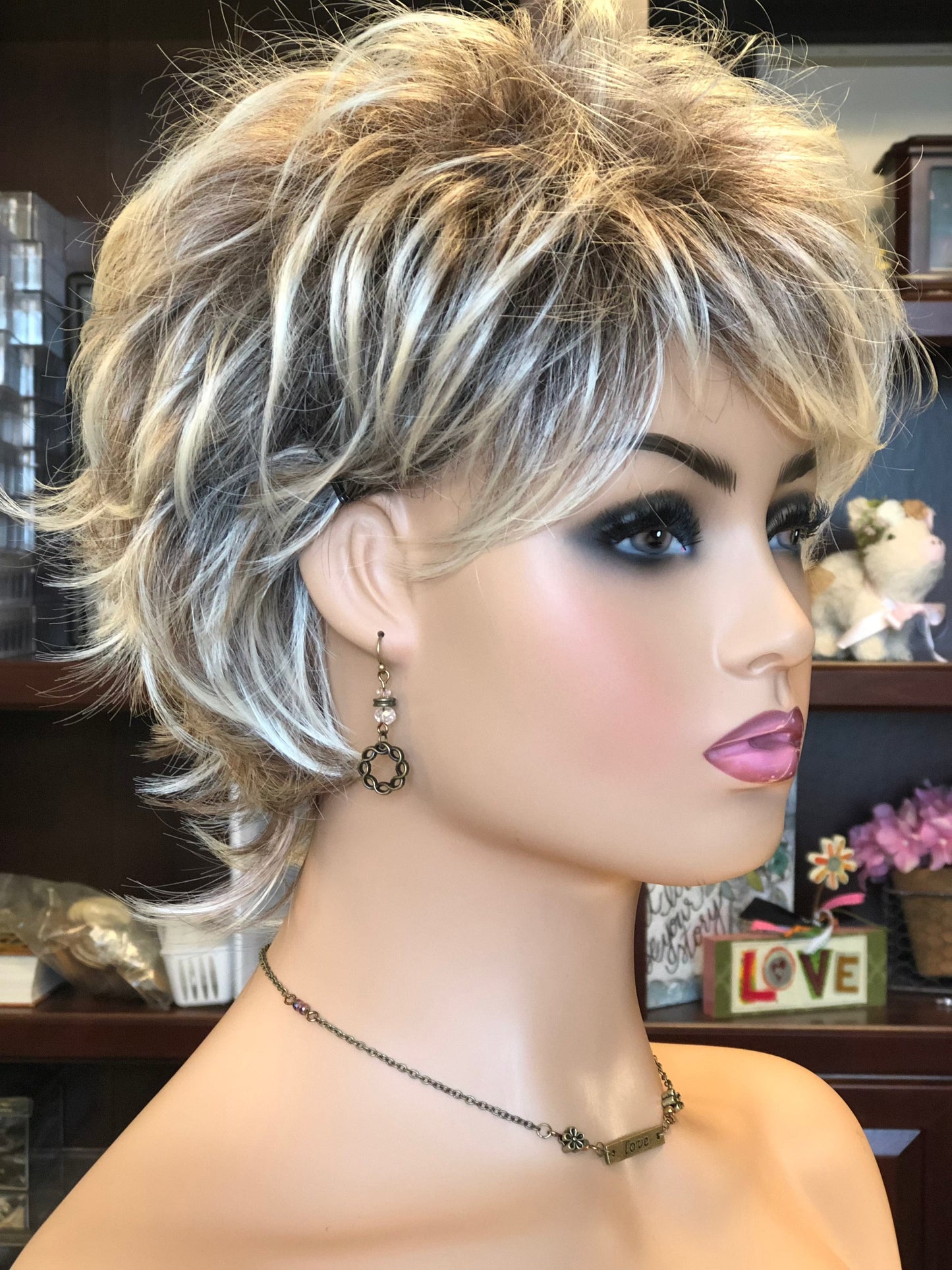 A Touch Of Blush Earrings. Approx. 1 3/4" In Length