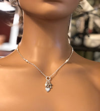 Load image into Gallery viewer, Faith, Hope, &amp; Love Necklace.  Approx. 18 7/8&quot; In Length But May Be Adjusted Upon Request At Checkout **STYLE OF CROSS MAY VARY
