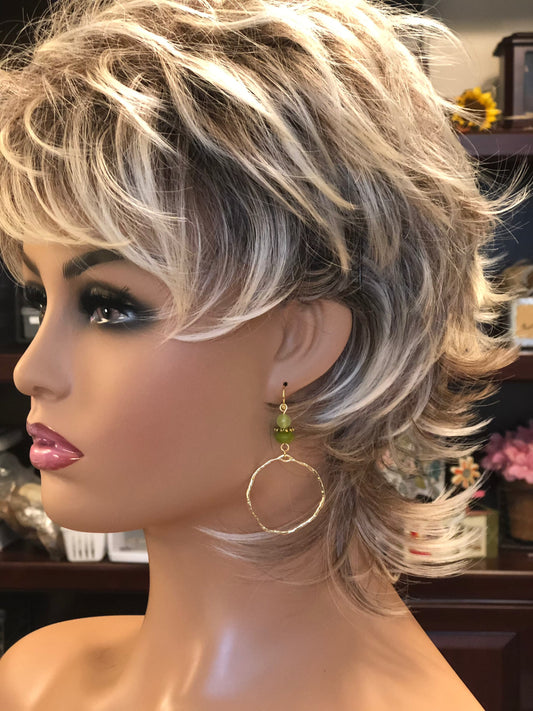 A Style Of My Own Gold Earrings.  Approx. 2 1/2" In Length