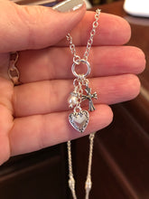 Load image into Gallery viewer, Faith, Hope, &amp; Love Necklace.  Approx. 18 7/8&quot; In Length But May Be Adjusted Upon Request At Checkout **STYLE OF CROSS MAY VARY
