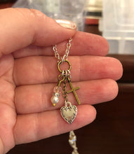 Load image into Gallery viewer, Faith, Hope, &amp; Love Necklace Option #2.  Approx. 18&quot; In Length But May Be Adjusted Upon Request At Checkout
