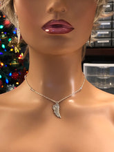 Load image into Gallery viewer, “Heaven’s Song” Necklace.  Approx. 17&quot; In Length.  **See Companion Earrings.  ***Wing May Vary Slightly In Design But Not Size
