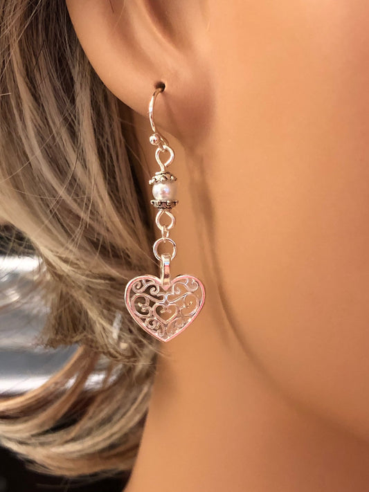 All My Love Earrings.  Approx. 1 3/4" In Length