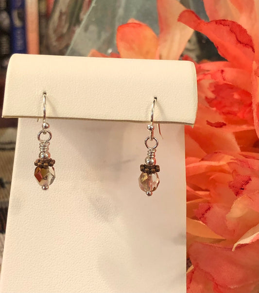 A Hint Of Autumn Earrings.  Approx. 1" In Length