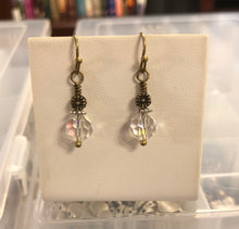 Load image into Gallery viewer, Crystal Blooms Earrings.  Approx. 1 1/4&quot; In Length.  **See Companion Bracelet
