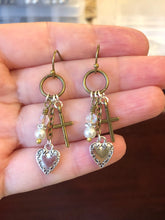 Load image into Gallery viewer, Faith, Hope, &amp; Love Earrings Option #2.  Approx. 2&quot; In Length.  **See Companion Necklace
