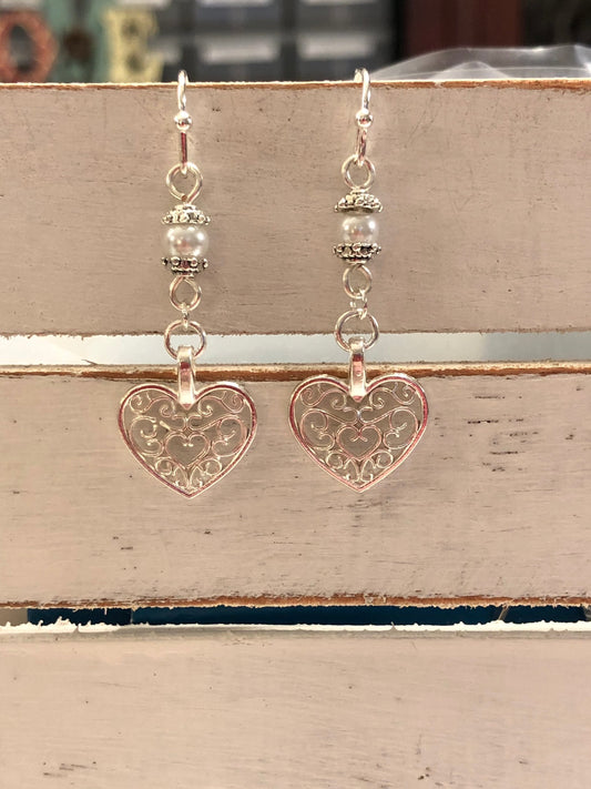 All My Love Earrings.  Approx. 1 3/4" In Length