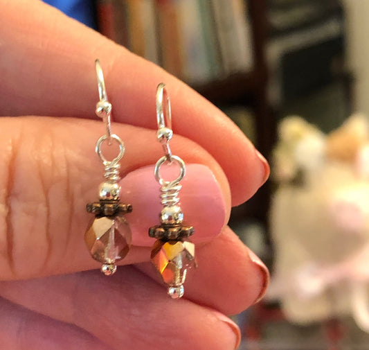A Hint Of Autumn Earrings.  Approx. 1" In Length