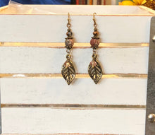 Load image into Gallery viewer, Auburn Nights Earrings.  Approx. 2 5/8&quot; In Length
