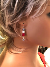 Load image into Gallery viewer, Land Of The Free Earrings.  Approx. 2” In Length.  **See Companion Bracelet
