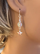 Load image into Gallery viewer, Shoot For The Stars Earrings.  Approx. 1 7/8&quot; In Length.  **See Companion Necklace
